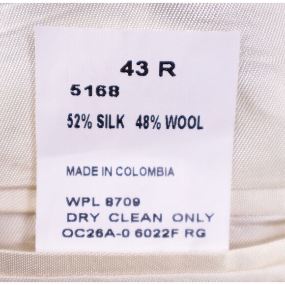 Vintage Designer Oscar De La Renta Men's Silk Wool Suit Jacket Blazer 43R - Picture 11 of 12